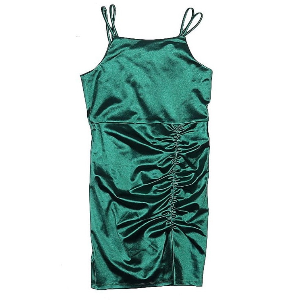Poppies and Roses | Elegant Green Kids Formal Dress | size 10